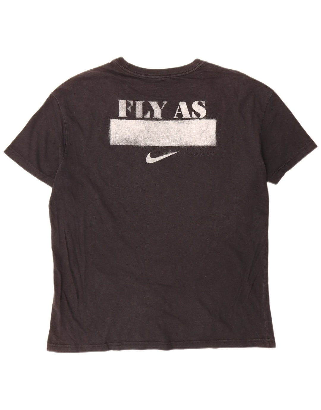 Nike - Camiseta gráfica para hombre, talla grande, algodón negro