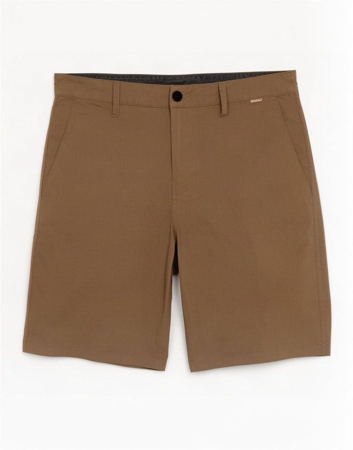 Hurley Pantalones cortos chinos para hombre W30 Poliéster beige medio
