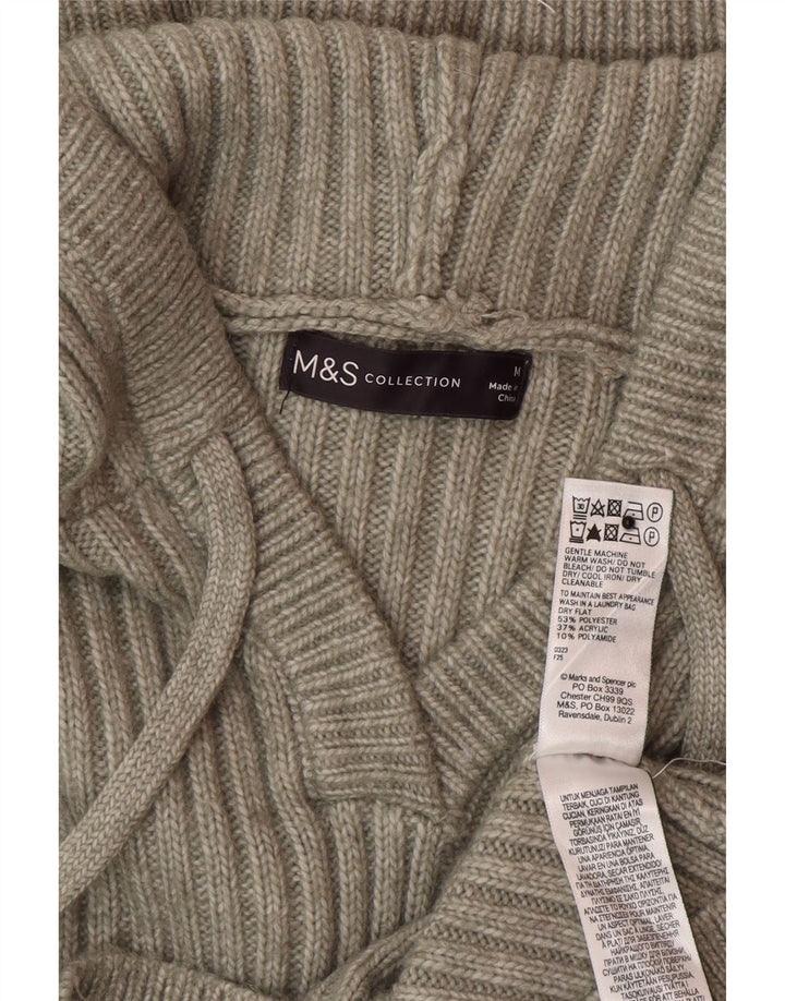 Marks & Spencer Jersey con capucha para mujer UK 40 Poliéster verde medio