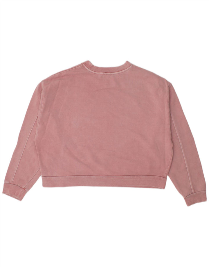 Levi's Sudadera con gráfico de corte extragrande para mujer, talla 40, color rosa medio