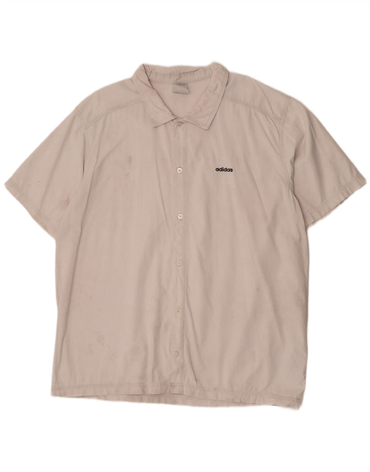 Adidas Camiseta Manga Corta Hombre 2XL Blanco Algodón
