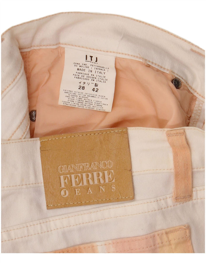 Bermudas vaqueras para mujer Gianfranco Ferre W28 Medium White Colourblock