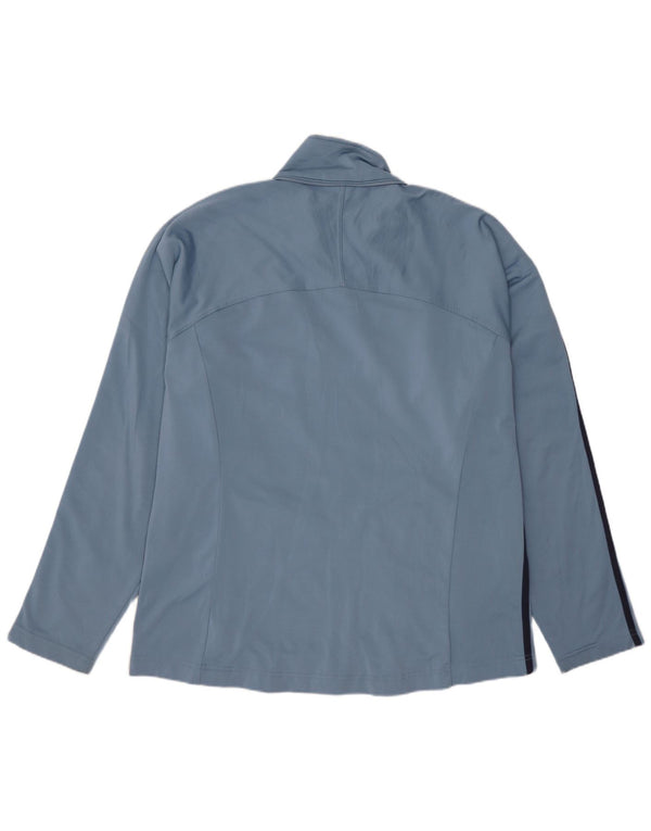 ASICS Chaqueta de chándal para hombre, talla grande, azul