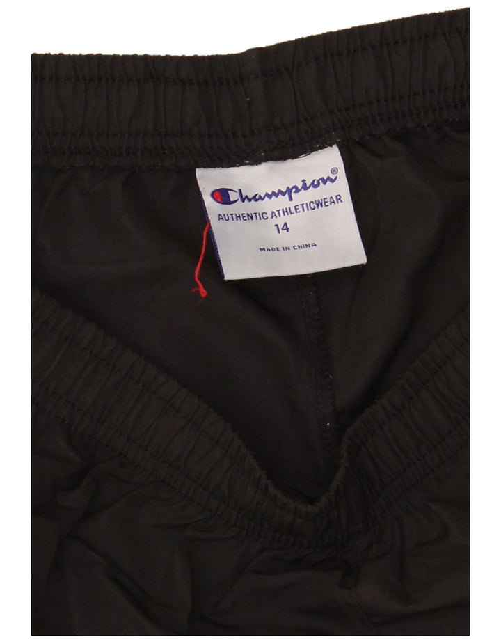 Champion Pantalones cortos deportivos para mujer UK 44 Grande Poliéster negro