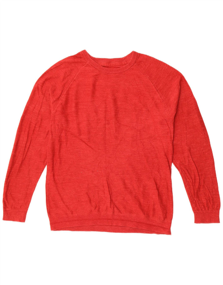 Jersey con cuello barco para hombre de Fat Face Algodón rojo medio