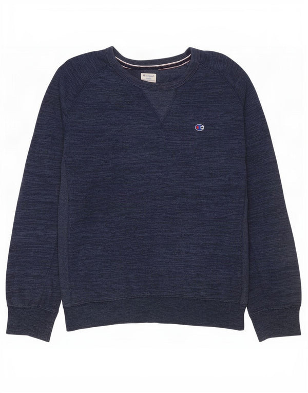 Champion Sudadera Jumper XL Azul Marino Algodón Moteado