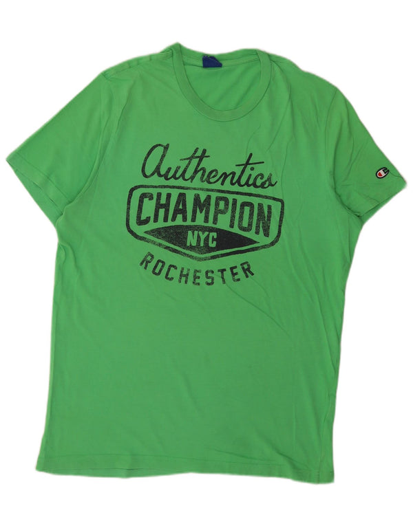 Champion Camiseta gráfica NY Rochester para hombre Top XL Verde