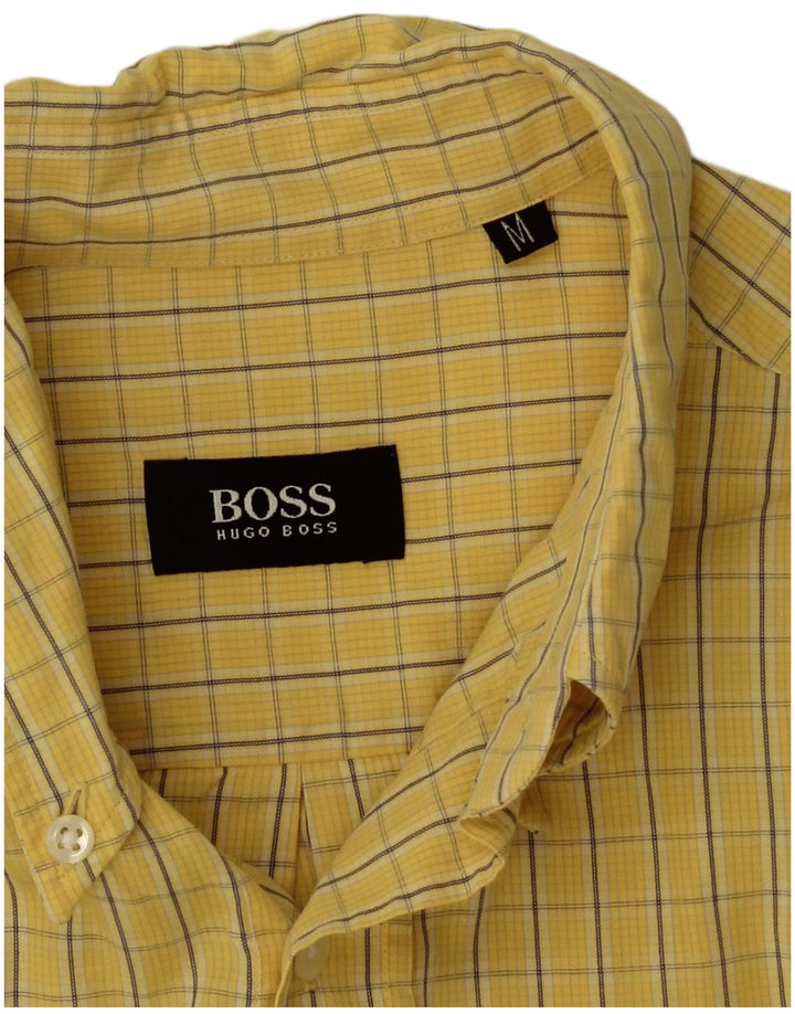 Camisa Hugo Boss Hombre Cuadros Amarillo Medio