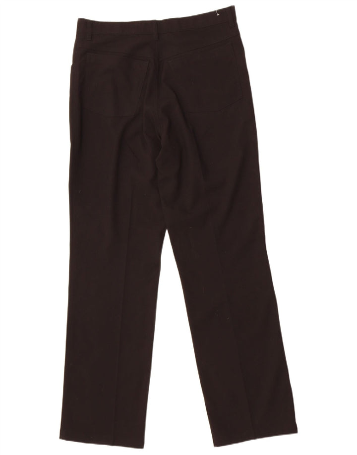 Pantalón de traje recto para hombre St. Bernard W32 L31 Poliéster negro
