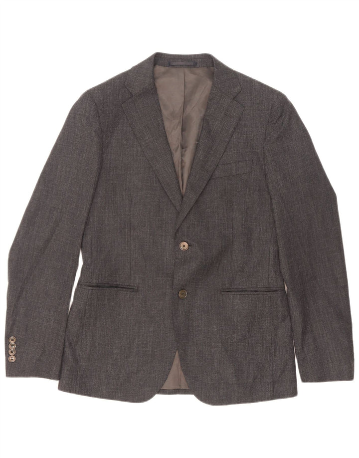Coveri Chaqueta tipo blazer de 2 botones para hombre IT 48 Poliéster gris medio
