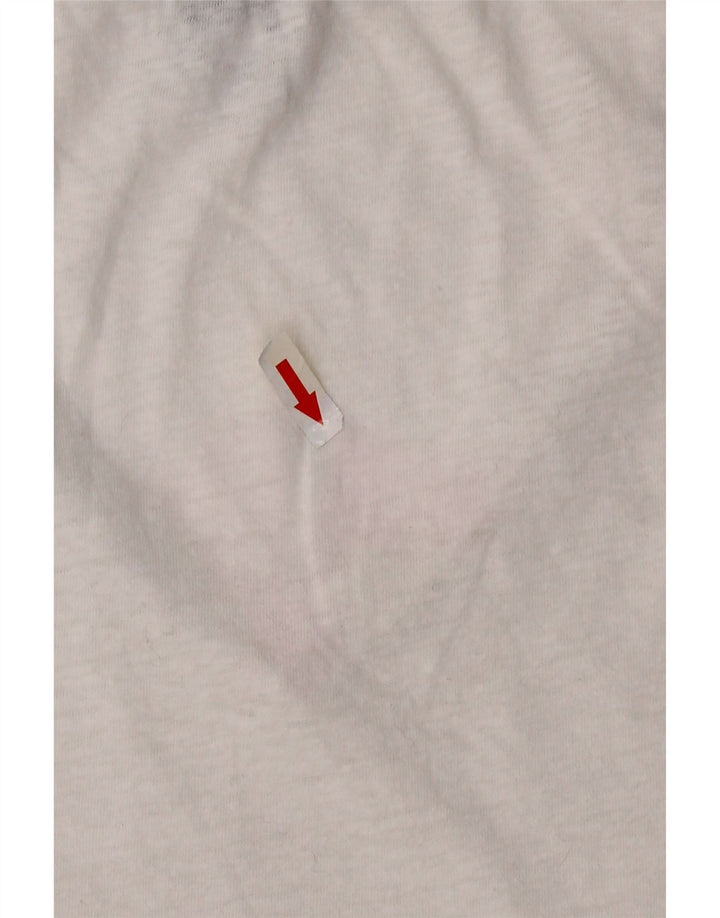 J. CREW Camiseta sin mangas para mujer UK 12 Algodón blanco mediano