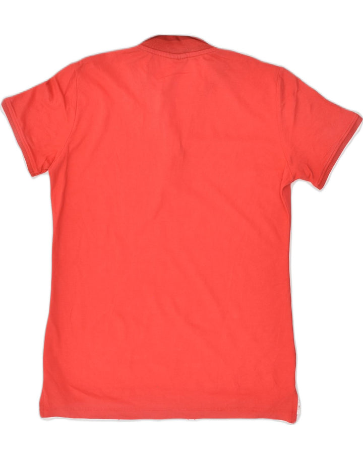 CHAMPION Womens Polo Shirt UK 14 Large Red Cotton | Vintage Champion | Thrift | Second-Hand Champion | Used Clothing | Messina Hembry 