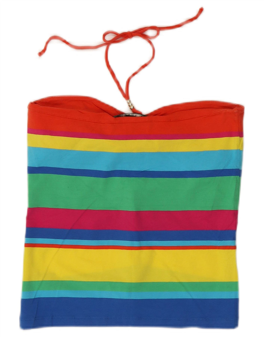 Ralph Lauren Top corto halter para mujer Reino Unido 12 Mediano Rayas multicolores