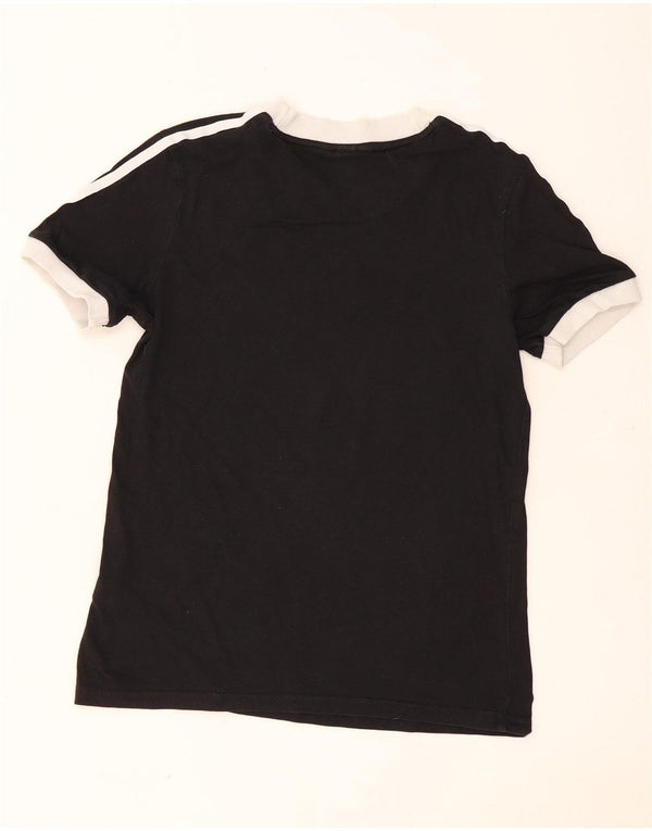 Adidas Camiseta Mujer Top UK 8 Small Negro Algodón