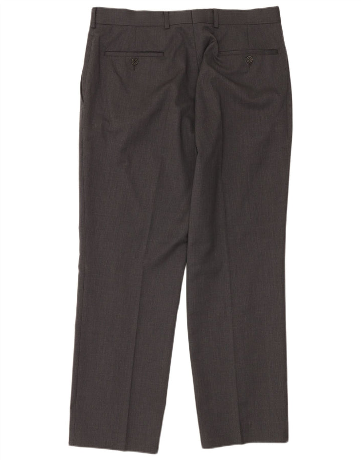 Ted Baker Traje elástico de 2 piezas con 2 botones para hombre UK 42 XL W36 L30 Lana gris