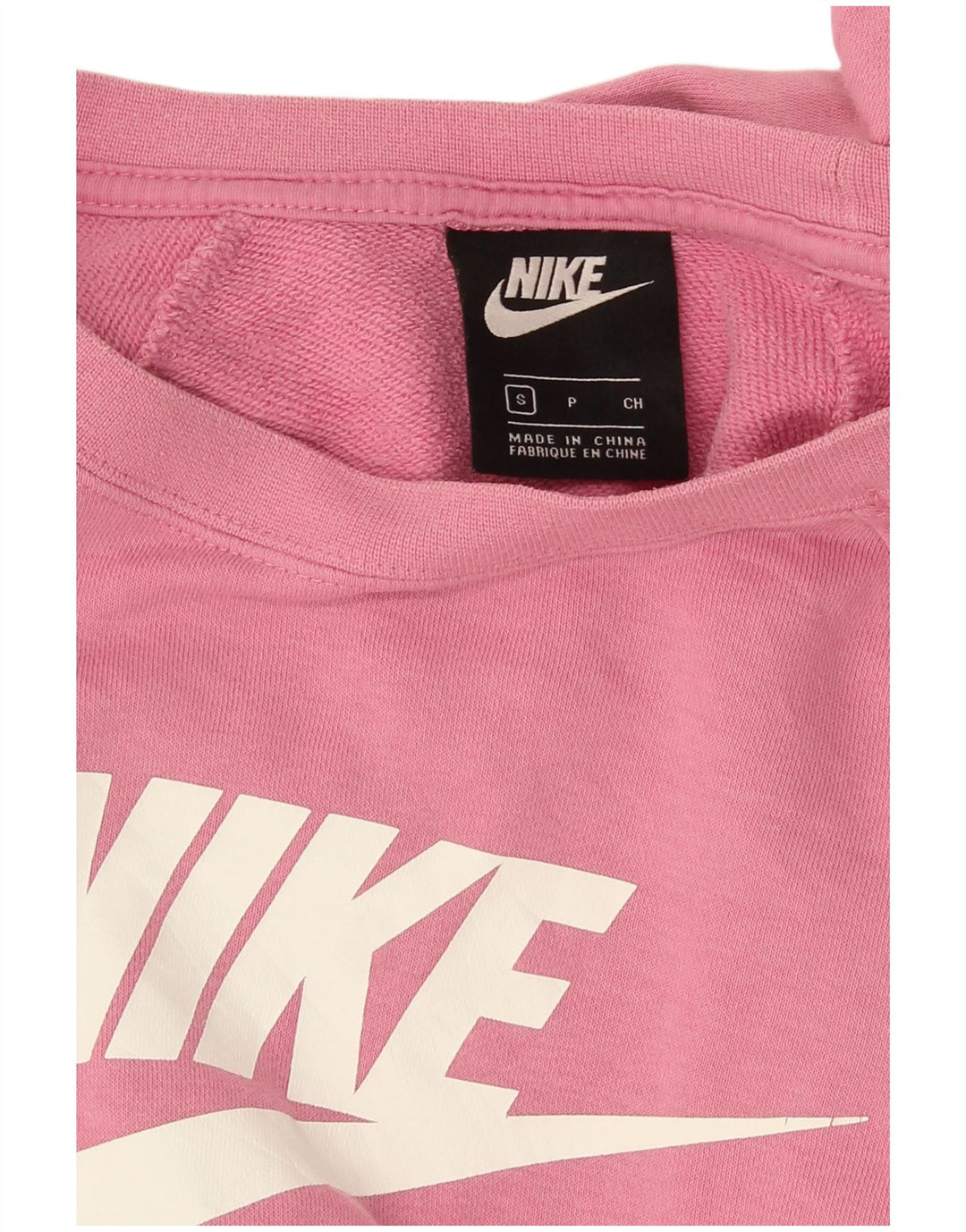 Nike - Sudadera gráfica para mujer, talla 10, color rosa