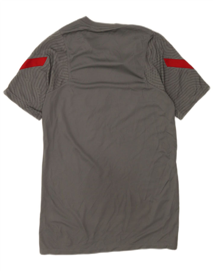 Camiseta Nike Liverpool Graphic para hombre, talla pequeña, color gris, poliéster