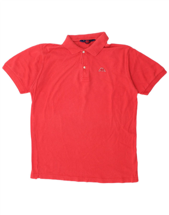 Polo Kappa Hombre Algodón Rojo Medio