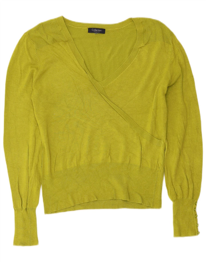 Debenhams Suéter con cuello en V para mujer UK 44 Verde medio