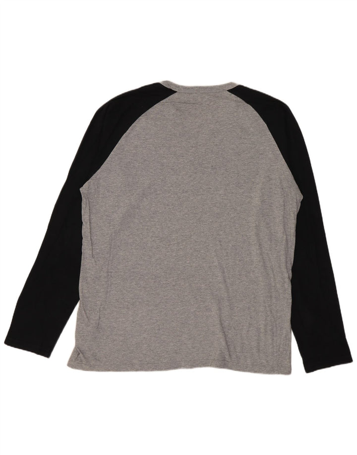 Carhartt Hombre Top De Manga Larga De Algodón Color Block Gris Grande