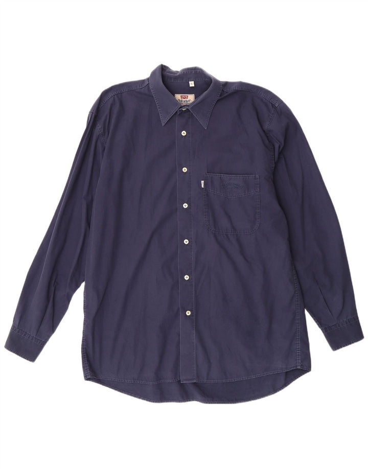 Camisa Levi's para hombre grande azul marino