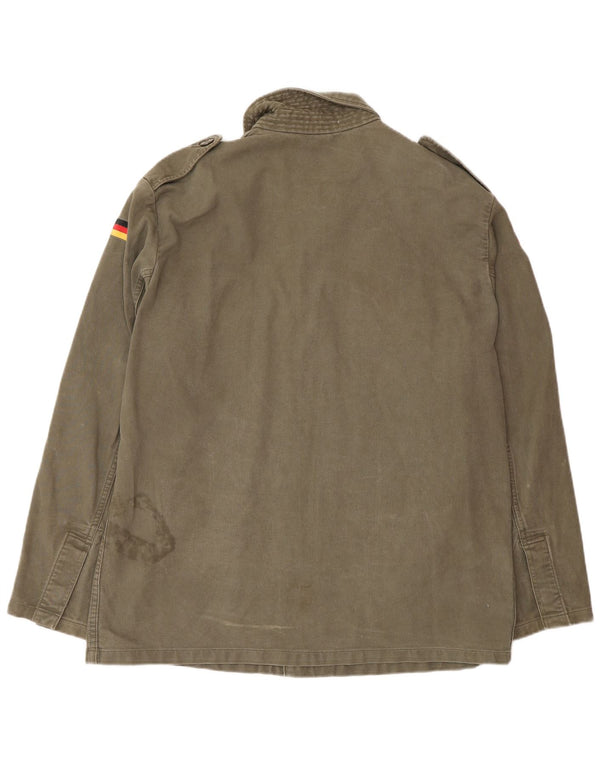 Vintage hombres chaqueta militar Reino Unido 40 grande caqui