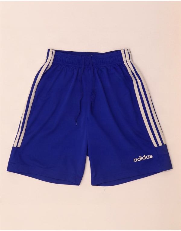 Adidas Mens Climalite Sport Shorts Pequeño Azul Poliéster