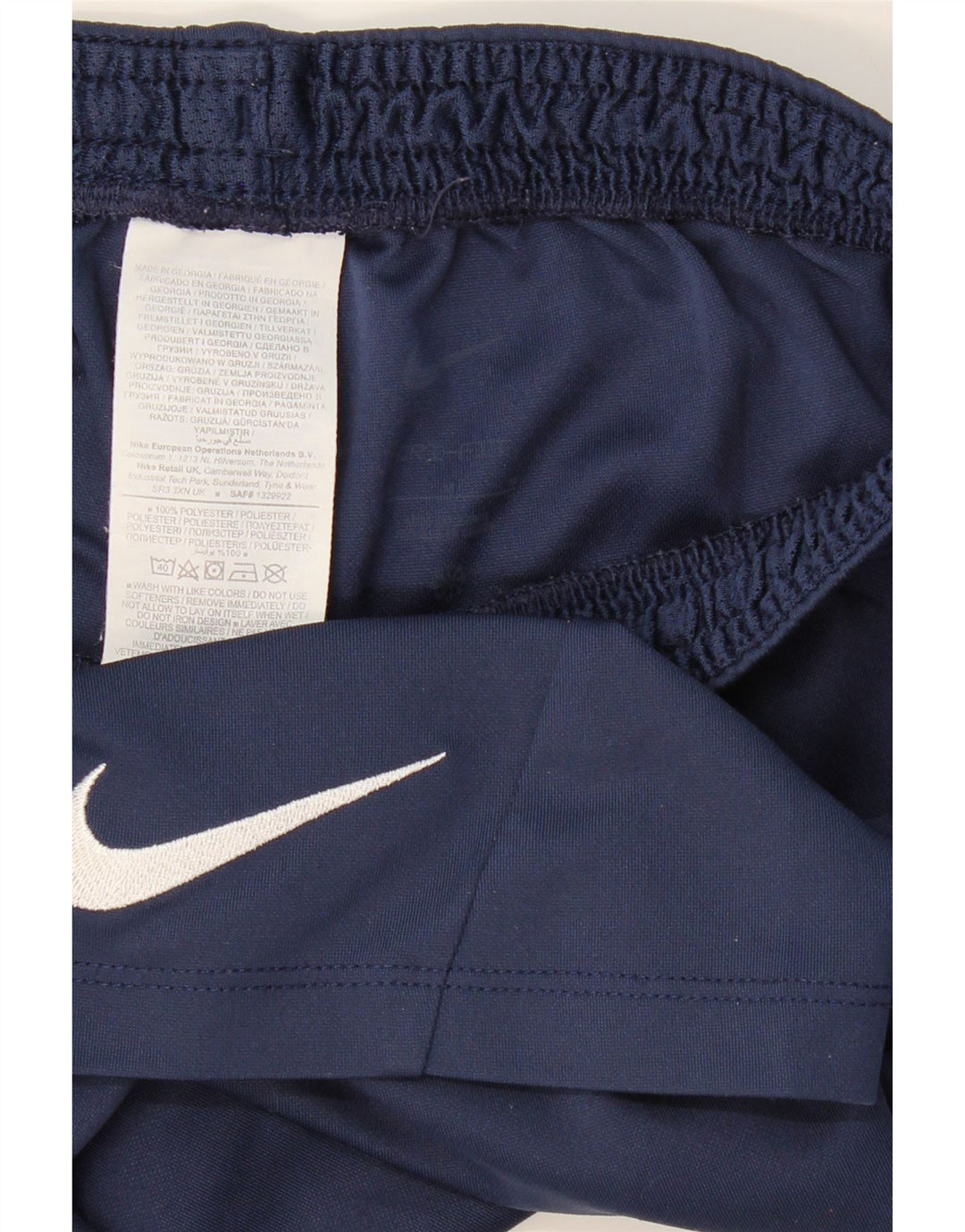 NIKE Boys Dri Fit Sport Shorts 10-11 Years Medium Navy Blue Polyester Vintage Nike and Second-Hand Nike from Messina Hembry 