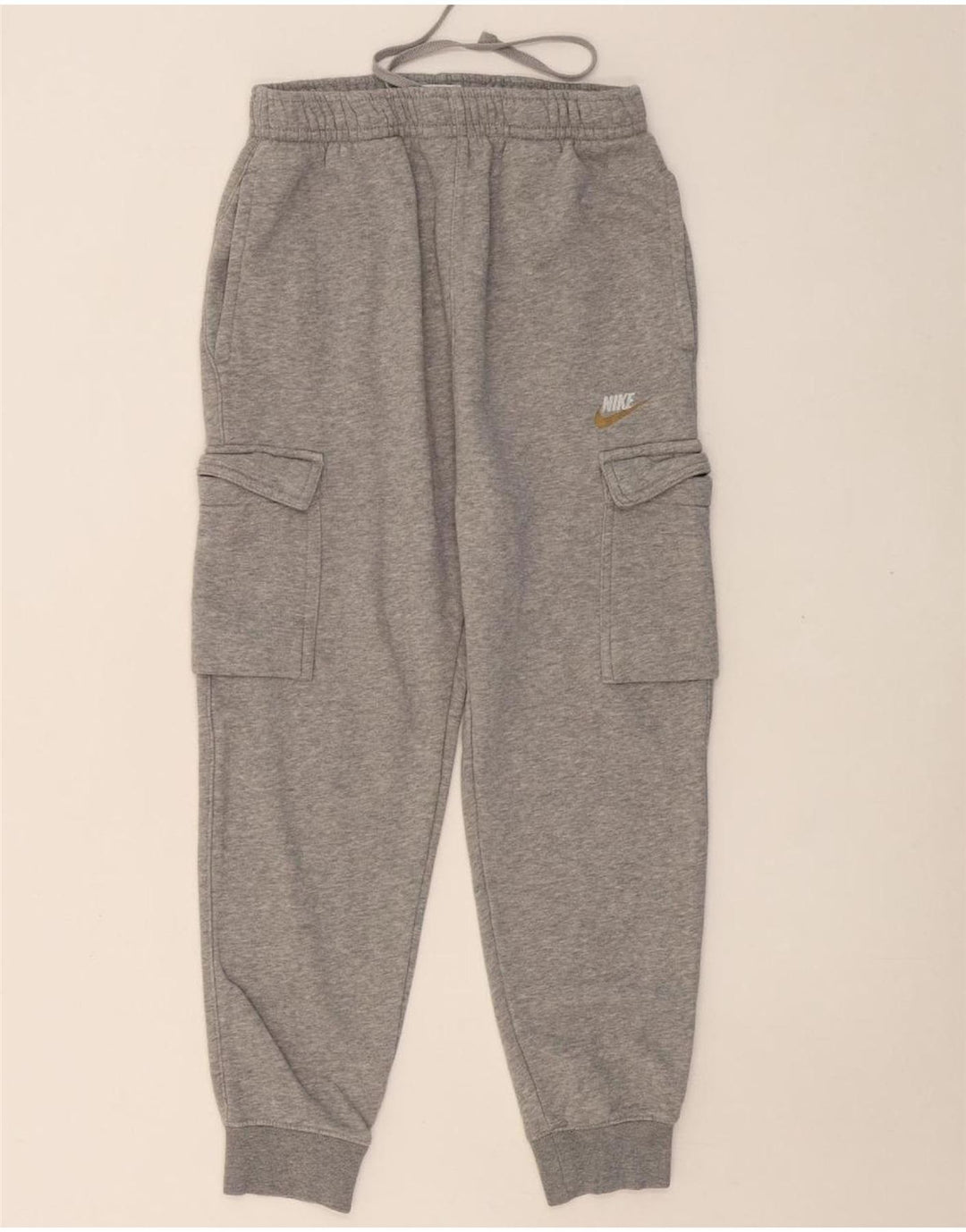 NIKE Mujer Cargo Chándal Pantalones Joggers UK 10 Small Gris Algodón