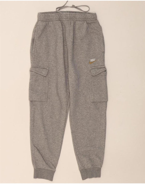 NIKE Mujer Cargo Chándal Pantalones Joggers UK 10 Small Gris Algodón