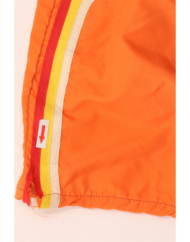 Sundek Bañador para hombre, talla grande, nailon naranja