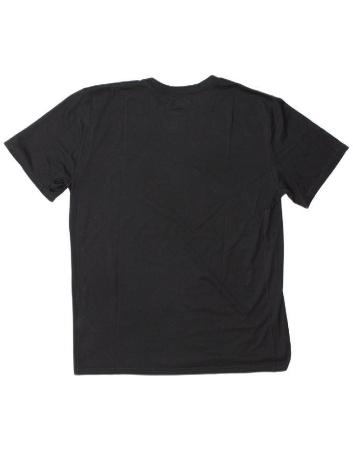 Nike Dri Fit Graphic Camiseta para hombre, talla grande, poliéster negro