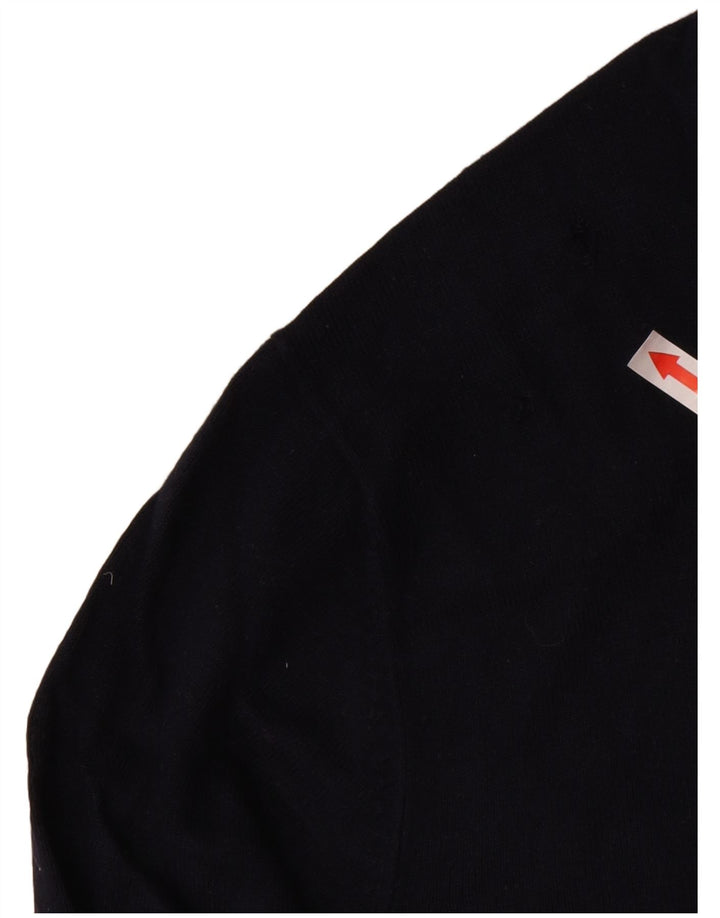 Zara Hombre Jersey De Cuello Redondo Jersey Pequeño Azul Marino