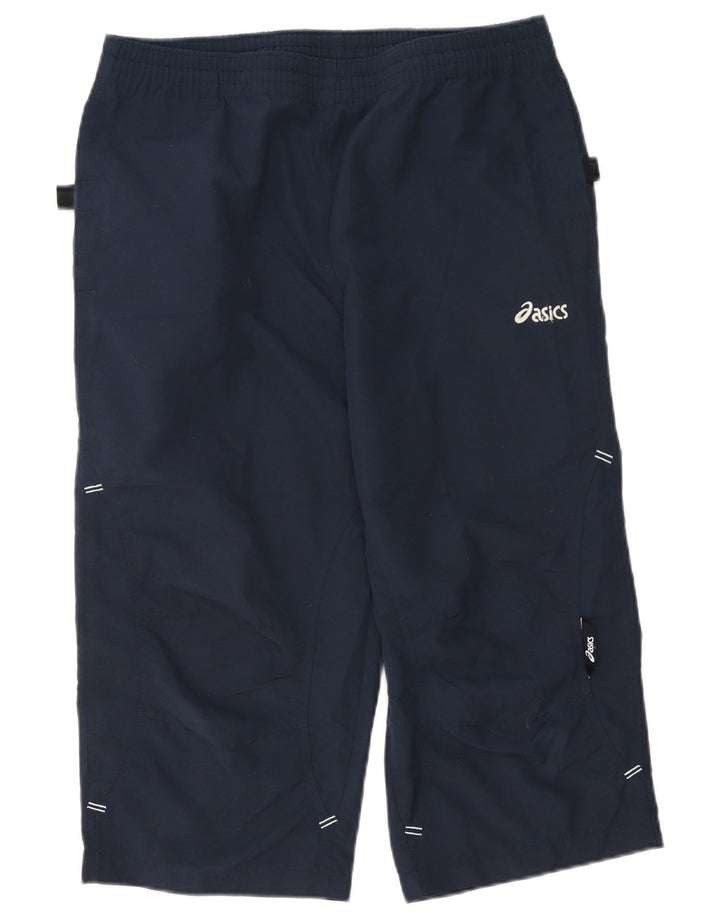Asics Hombre Capri Pantalones De Chándal Medio Azul Marino Poliéster