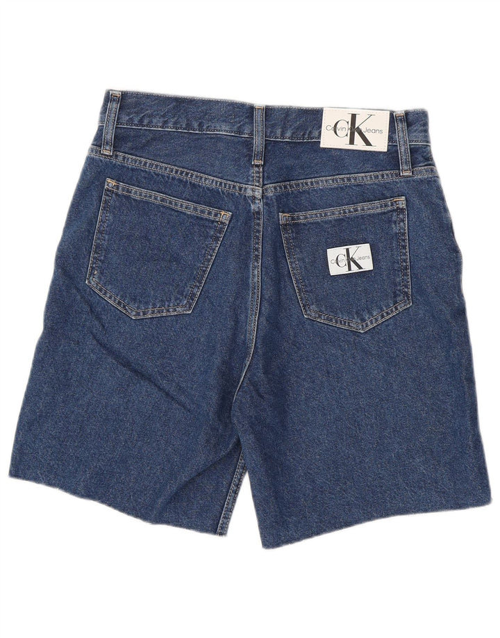 CALVIN KLEIN Shorts vaqueros de talle medio para mujer W27 Algodón azul medio