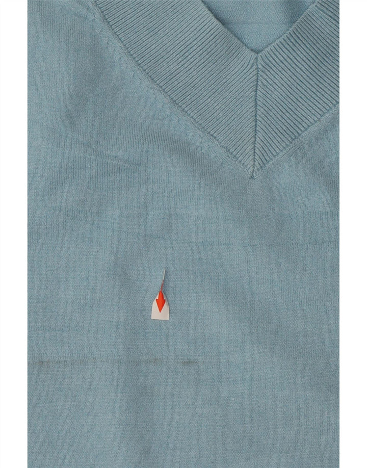 Marks & Spencer Jersey extragrande con cuello en V para mujer UK 40 XL Azul