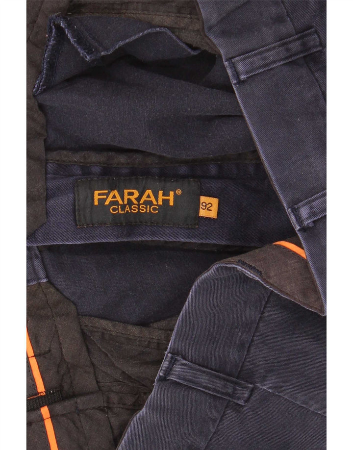 Farah Mens Classic Chino Shorts W36 Grande Azul Marino