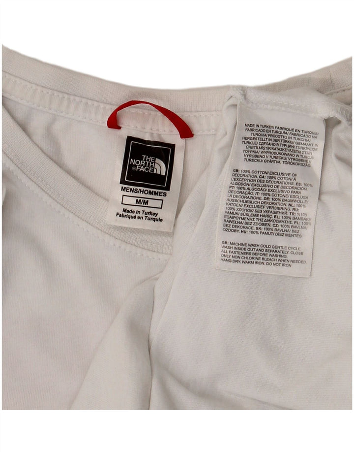 THE NORTH FACE Camiseta gráfica para hombre Top Medium White Cotton