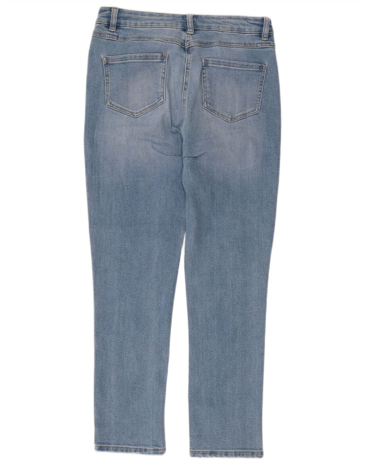 M&Co Vaqueros ajustados para mujer UK 12 Medium W32 L27 Algodón azul