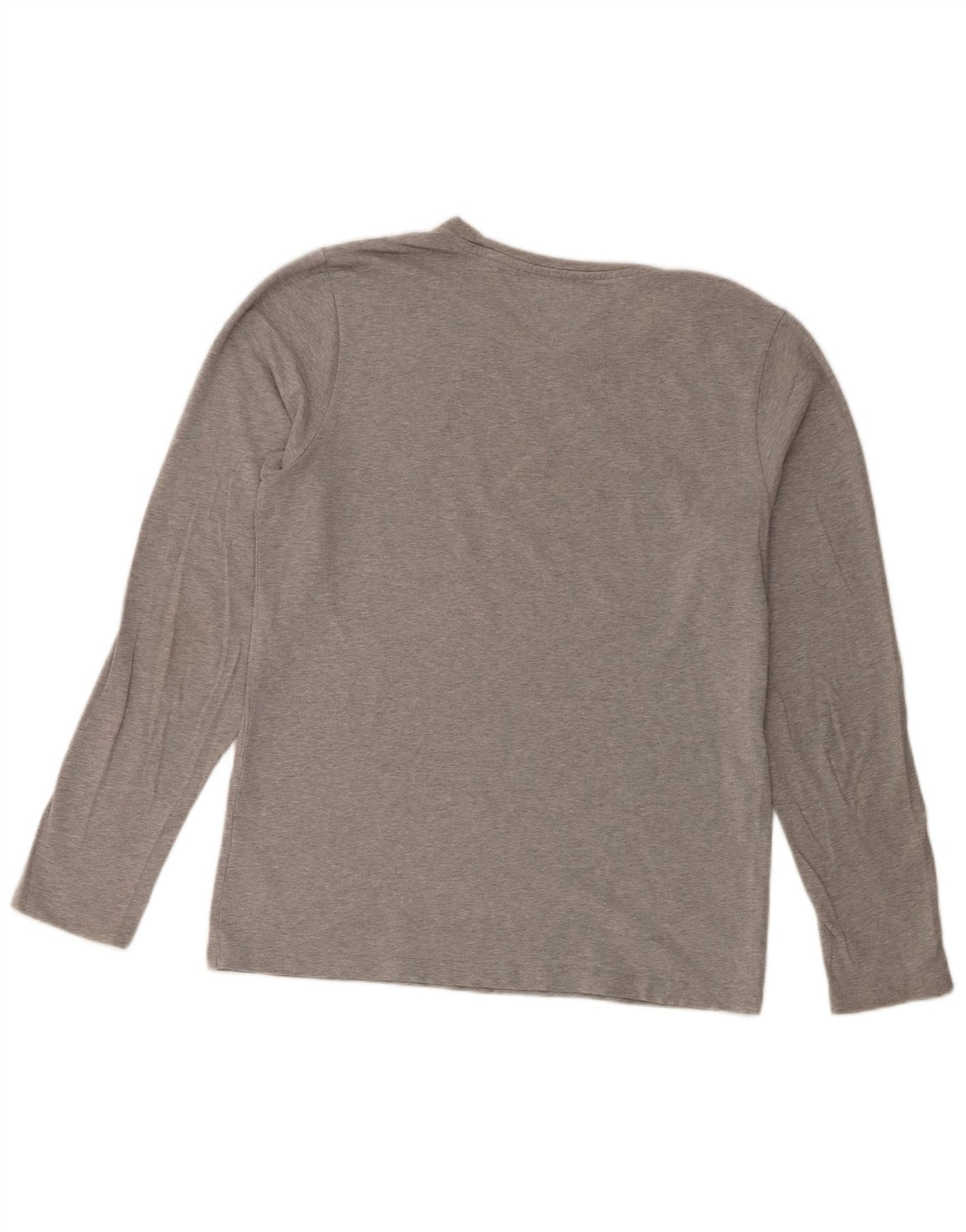 Tommy Hilfiger Top ajustado de manga larga para hombre de algodón moteado gris grande