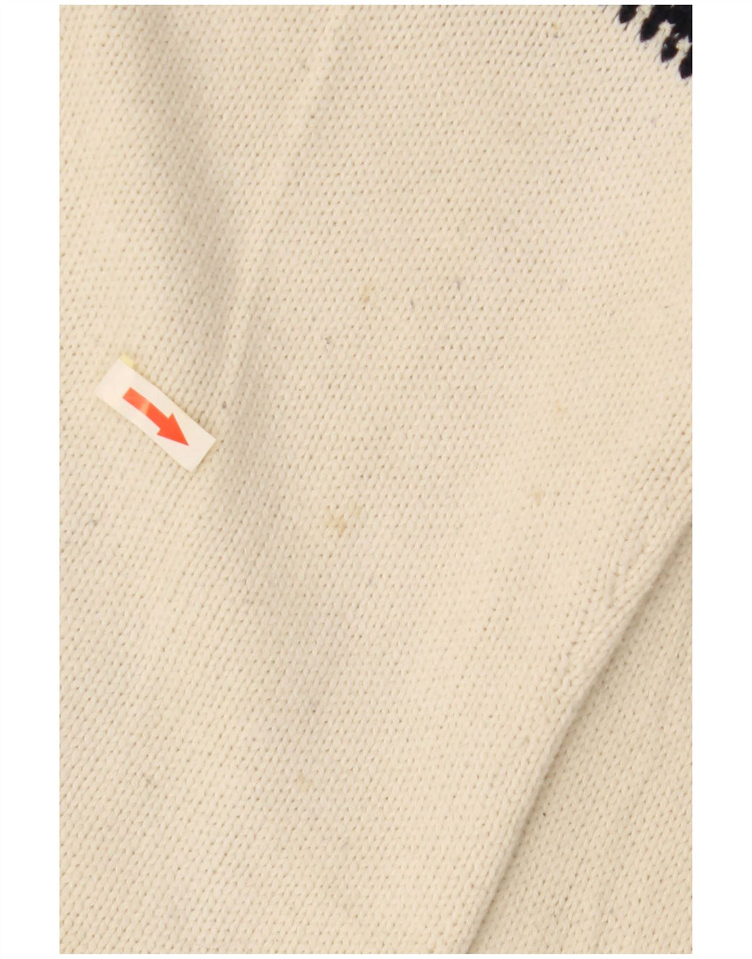 RALPH LAUREN Suéter tipo jersey con cuello barco para mujer Reino Unido 16 Grande Blanco roto