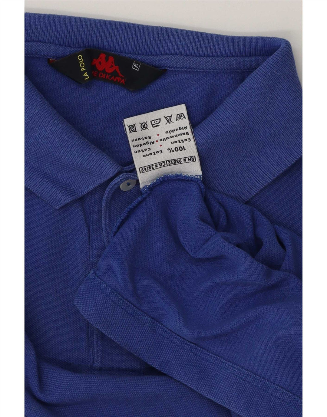 Kappa Polo Hombre XL Algodón Azul