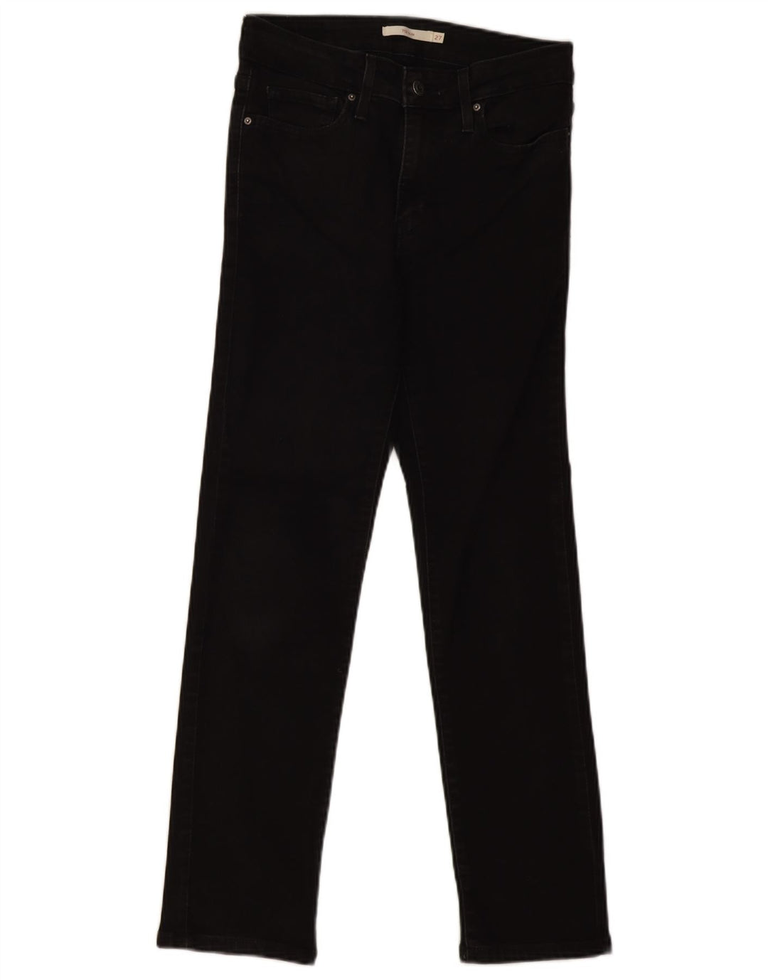 Vaqueros Levi's 712 Slim para mujer W27 L28 Algodón negro