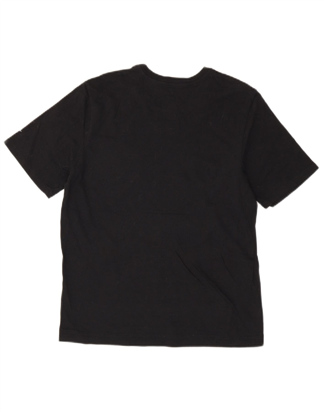 NIKE Camiseta gráfica de corte atlético para mujer UK 12 Medium Black Cotton