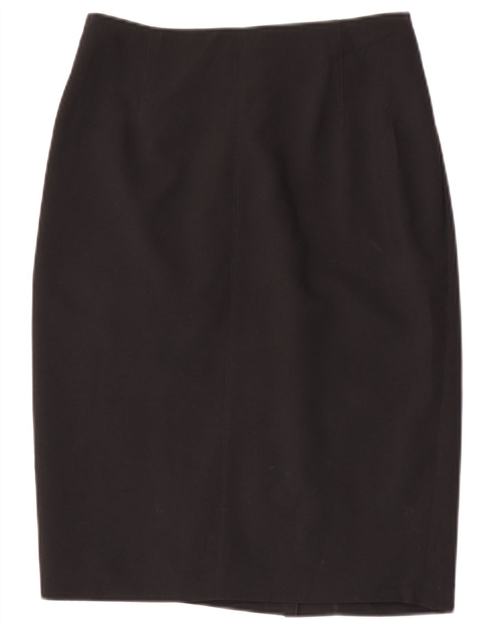 Marks & Spencer Falda lápiz para mujer UK 8 Small W28 Poliéster negro