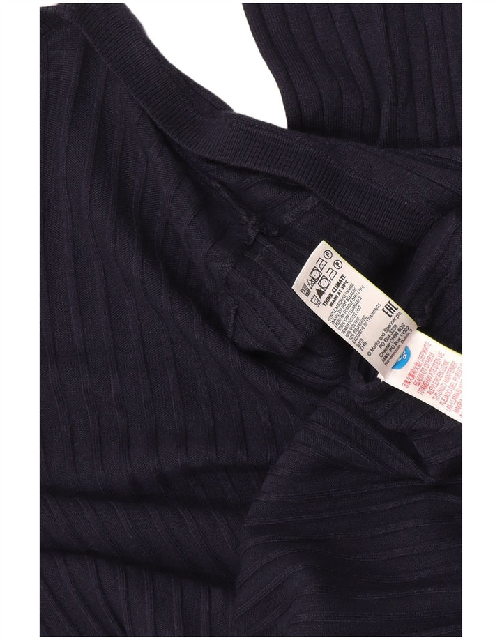 Marks & Spencer - Cárdigan largo para mujer, talla 40, tamaño mediano, azul marino