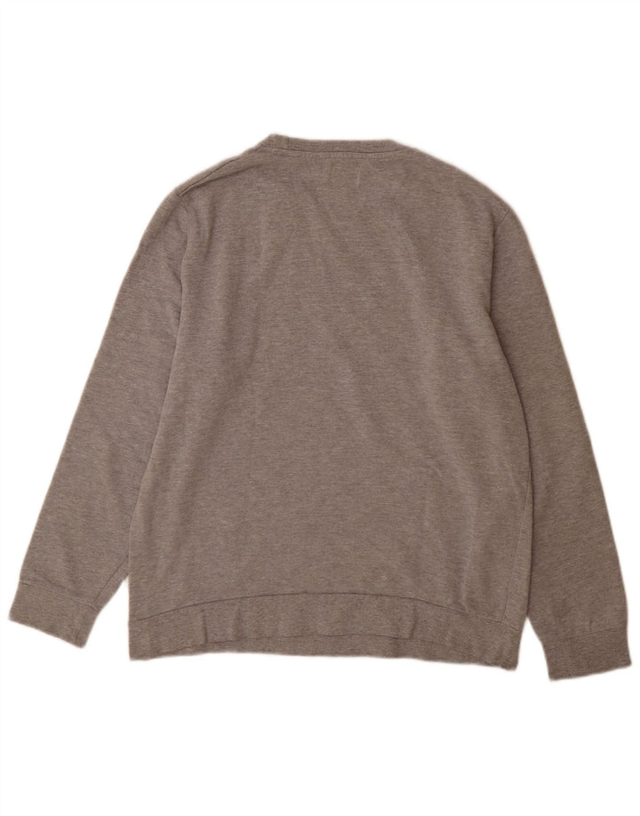 Guess Sudadera gráfica para hombre Jumper UK 40 Algodón gris medio