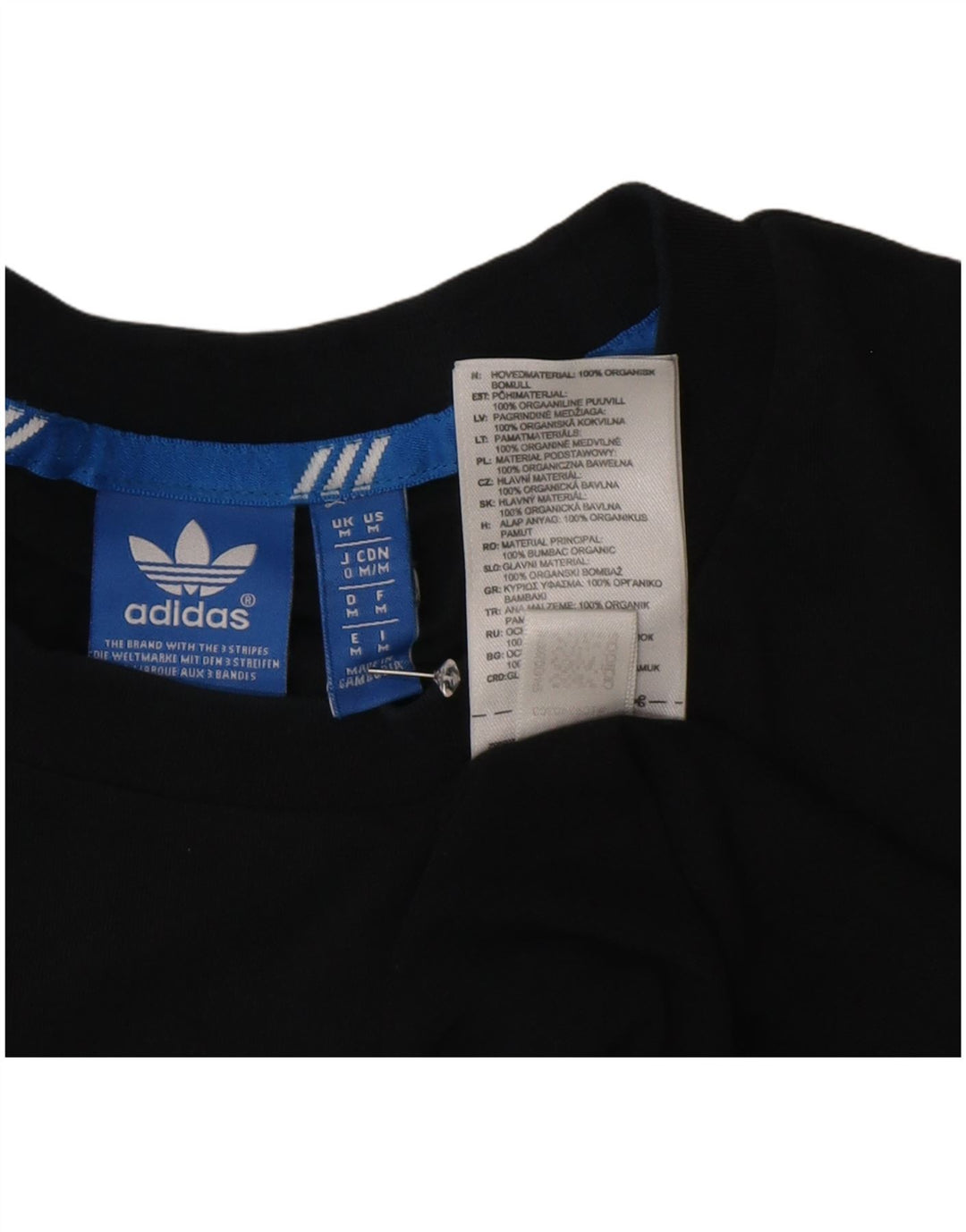 Adidas - Camiseta gráfica para hombre, talla mediana, algodón negro
