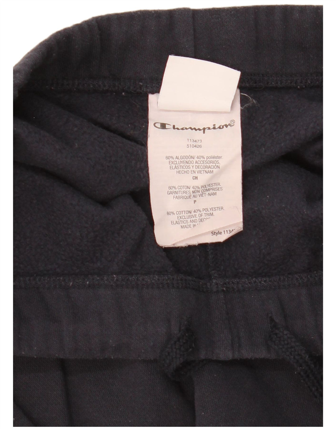 Champion Pantalones De Chándal Para Hombre Small Azul Marino Algodón
