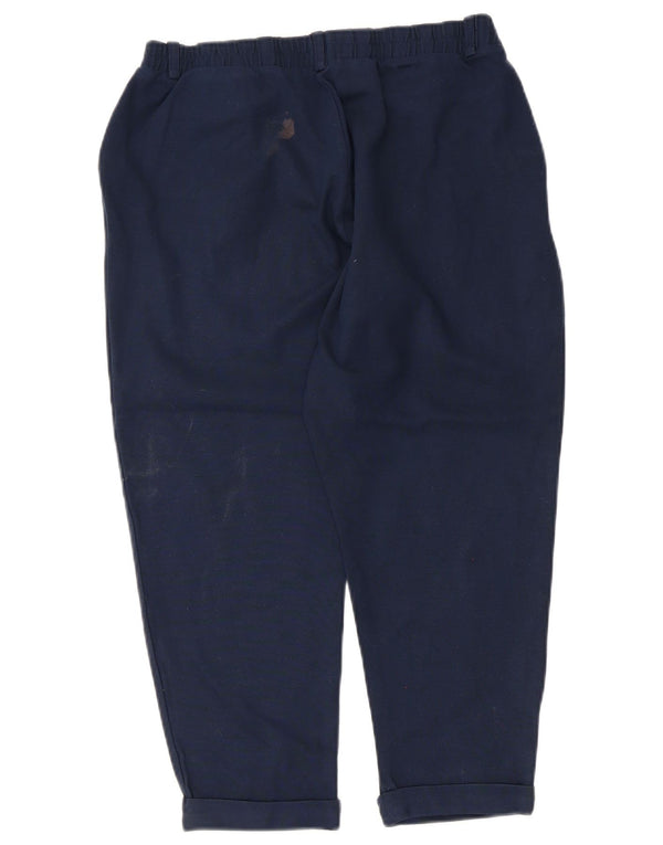 Marks & Spencer Pantalones Capri para Mujer UK 12 Medium W36 L22 Azul Marino